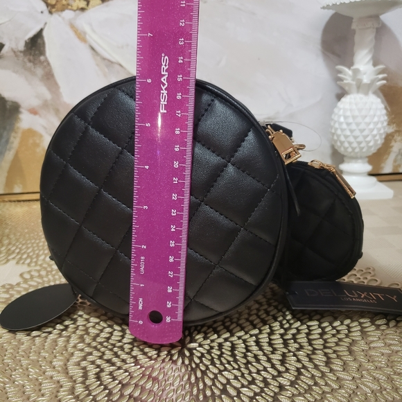 Designer Vegan Crossbody Purse with Coin purse - Picture 7 of 11